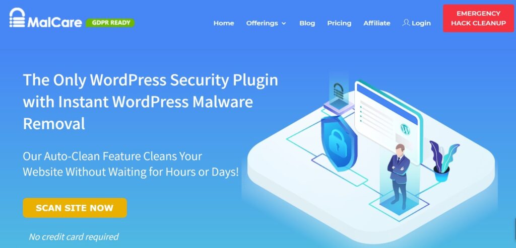 Screenshot of MalCare The Best Complete WordPress Security Plugin